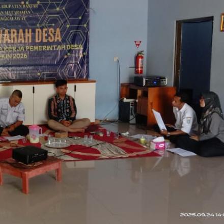 Penetapan Rencana Kerja Pemerintah (RKP) Desa Mangkalawat Tahun 2026